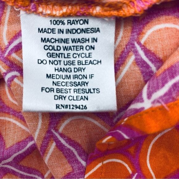 Escapada Pink & Orange Starfish Coastal Resortwear Tank Top - Medium - Picture 6 of 7